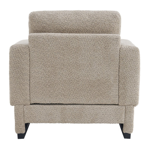 Upholstered Accent Armchair With Square Arm