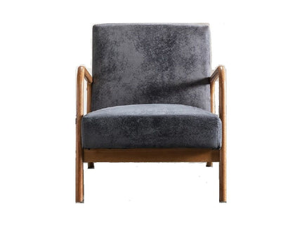 Classic Mid-Century Modern Accent Chairs, Open Framed Armchair With Cushioning