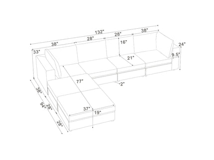 Reversible Modular Sectional