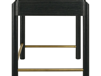 Anser - 2 Drawer Vanity Desk Makeup Table Rounded Design - Black