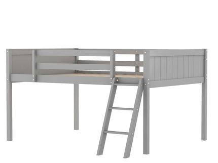 Low Loft Bed With Adjustable Ladder