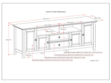 Amherst - Wide TV Media Stand