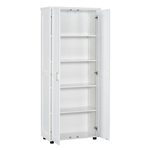Storage Cabinet With Adjustable Shelves, 2 Doors, Rectangle Design For Bathroom