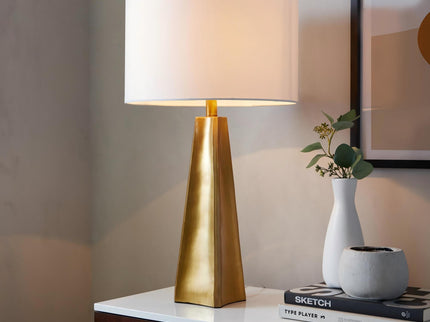Pompeii - Contemporary Table Lamp - Gold / White