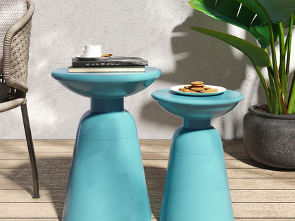 Serenita - Outdoor Side Tables With Flared Design (Set of 2)