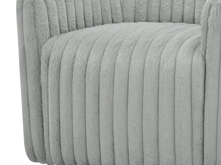 Alexa - Barrel Swivel Chair - Gray