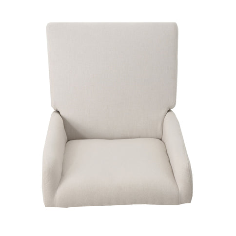 Modern Wingback Dining Chair (Set of 2) With Upholstered - Ivory
