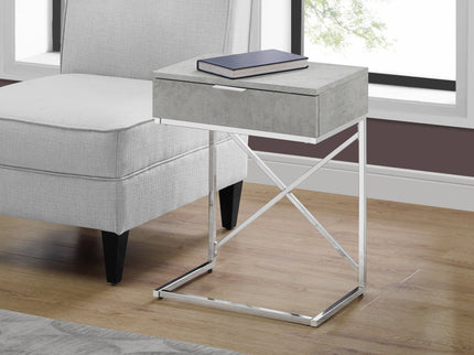 Accent Side Table, Storage Drawer, Spacious Tabletop, Contemporary & Modern