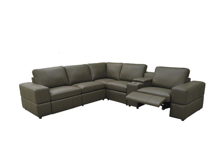 Upholstered Large Arms Sectional With Recliner Seats