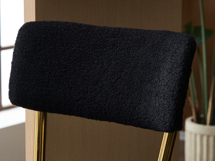 Modern Teddy Fabric Upholstered Bar Stools