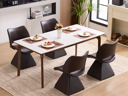 Modern Swivel Dining Chair With High Back