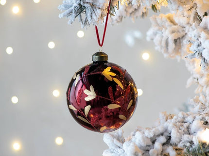 Christmas Ball Glass Decorative Hanging Ball Christmas Tree Ornaments, For Holiday Party Decorations
