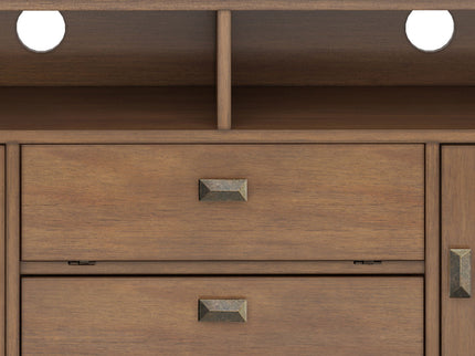 Artisan - TV Media Stand - Rustic Natural Aged Brown