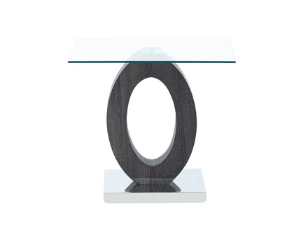 Tracker - End Table - Brown White