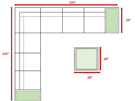 Wicker Sectional Seating Group With Cushions