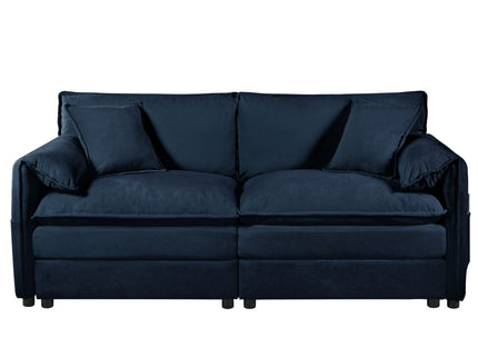 Modern Oversized Loveseat Sofa With Deep Seat And Diy Combination
