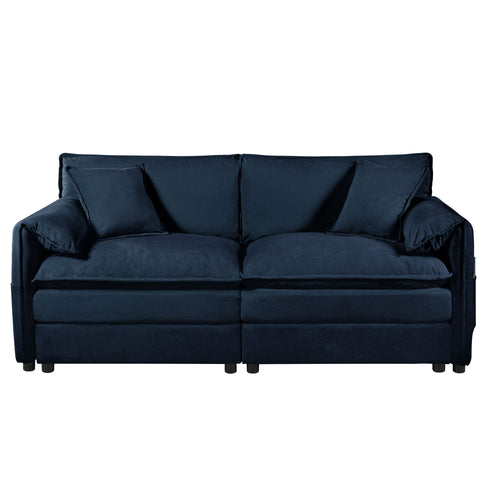Modern Oversized Loveseat Sofa With Deep Seat And Diy Combination