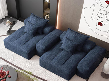 Modern Oversized Diy Combination Modular Sectional Sofa & Pillows