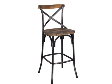 Zaire - Bar Chair - Black / Oak