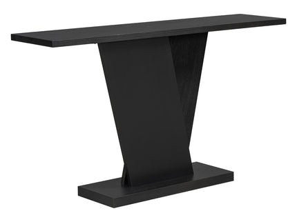 Console Table With V Shape Base, Sculptural Entryway Accent