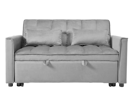 3 In 1 Pull Out Couch Convertible Sofa Bed With Reclining Backrest