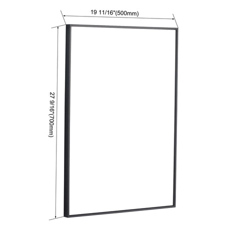 30" Wall Mounted Mirror Cabinet With And Frame, Storage Vanity For Bathroom - Imitative Oak