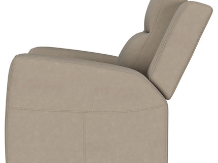 Slater - Upholstered Recliner Chair With Manual Recline - Taupe