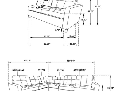 Ashland - Sectional Sofa