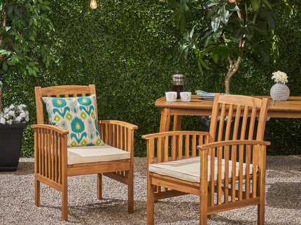 Casa - Acacia Dining Chair Set With Cushions,