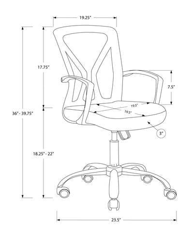 Office Chair & Adjustable Height, Swivel, Ergonomic, Contemporary & Modern