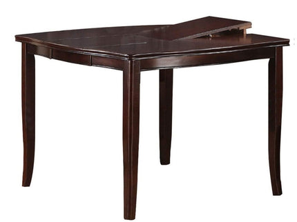 7 Piece Counter Height Dining Set With Butterfly Leaf Table And Chairs - Brown / Espresso