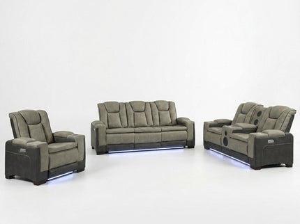 Bruno - Power Reclining Living Room Set With LED Lighting