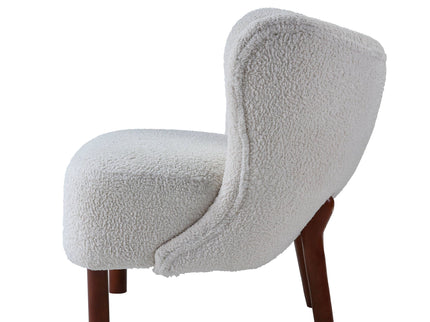 Zusud - Teddy Sherpa Accent Chair - White