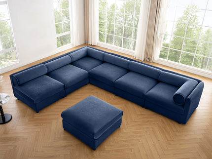 Modern Modular Sectional Sofa With Storag, Contemporary Cylindrical Design