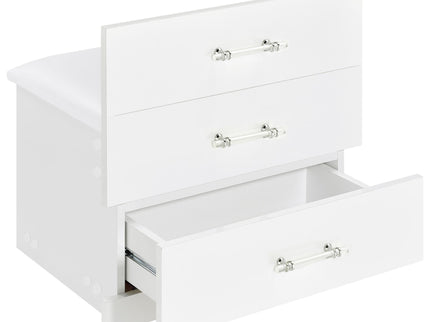 Ayuba - 3 Drawer Makeup Vanity Table With Mirror And Stool