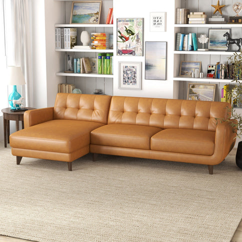 Allison - Mid-Century Modern Sectional Sofa Chaise