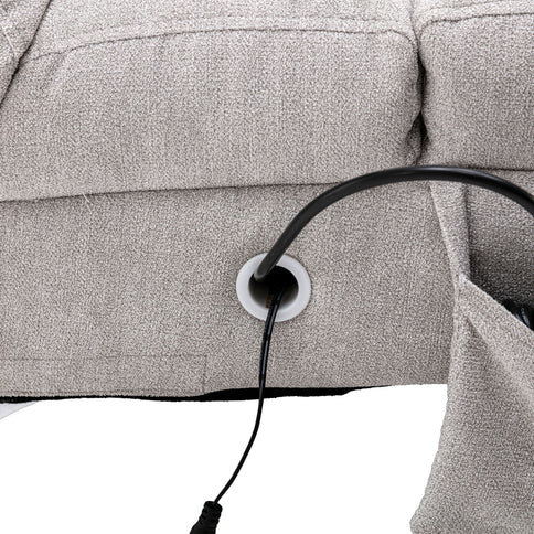 Massage Chaise Lounge Indoor With Remote Control, Ergonomic Electric Massage Lounger