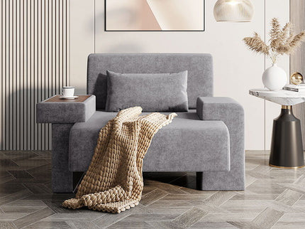 Modern Oversized Armchair With Soft Cushion For Living Room