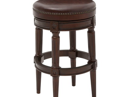 Rustic Elegance Backless Swivel Stool