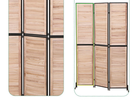 Rustic 3 Panel Room Dividers And Folding Privacy Screen