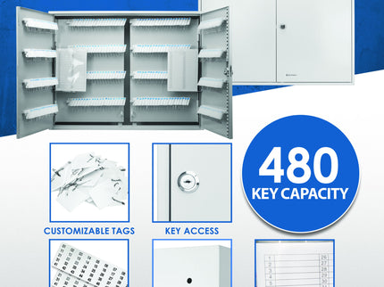 Adjustable Key Cabinet With Lock