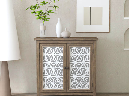 Storage Cabinet, Organizer - Brown Antique White