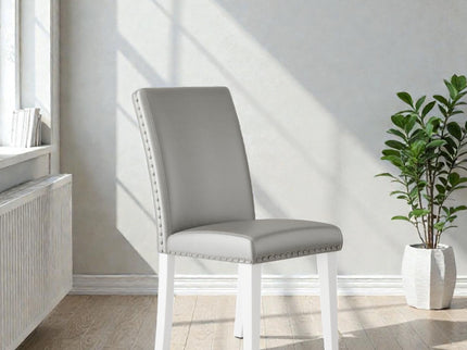 Upholstered Dining Chair With High Back Design (Set of 2)