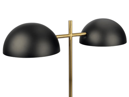 Nova - Hydro Table Lamp With On / Off Switch Double Lamp - Black / Gold / Marble