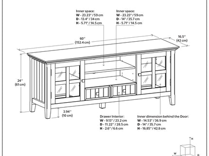 Acadian - TV Media Stand