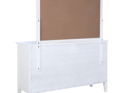 Talia - 10 Drawer Dresser And Mirror Set - White