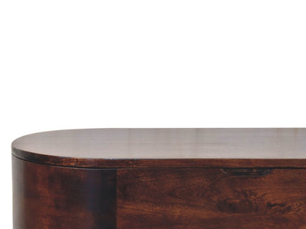 Rounded Lid Up Blanket Box