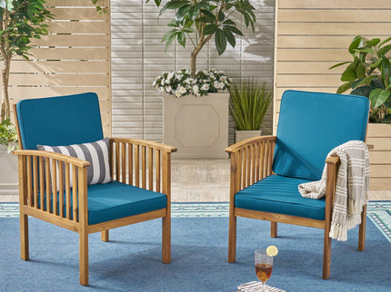 Casa - Acacia Club Chair Coastal Classic Outdoor Seating, Waterproof Fabric