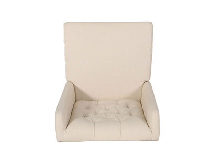 Sophisticated Tufted Dining Chair With High Back Design