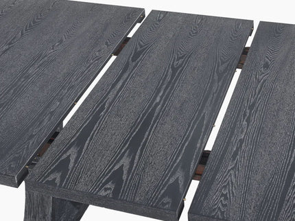 Devingo - Extendable Dining Table Rustic Style - Gray